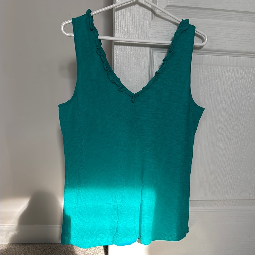 New With Tags! Lily Pulitzer Sleeveless Women's Top with Ruffle V Neck